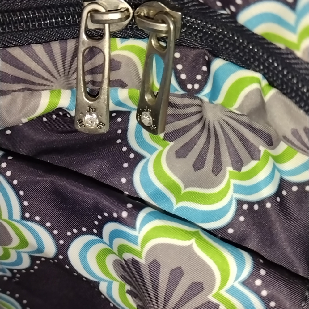 Ju-Ju-Be Floral Pattern Backpack in Purple and Green - Picture 9 of 17